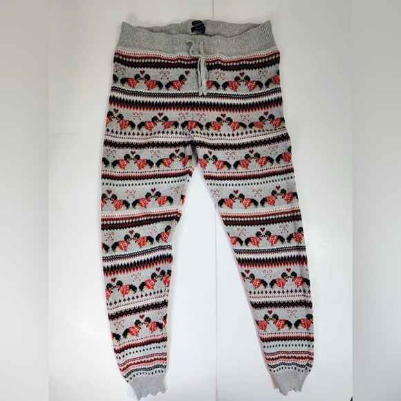 American Eagle Knit Joggers Pajama Pants w Daschunds Women's Size Large - Picture 1 of 6